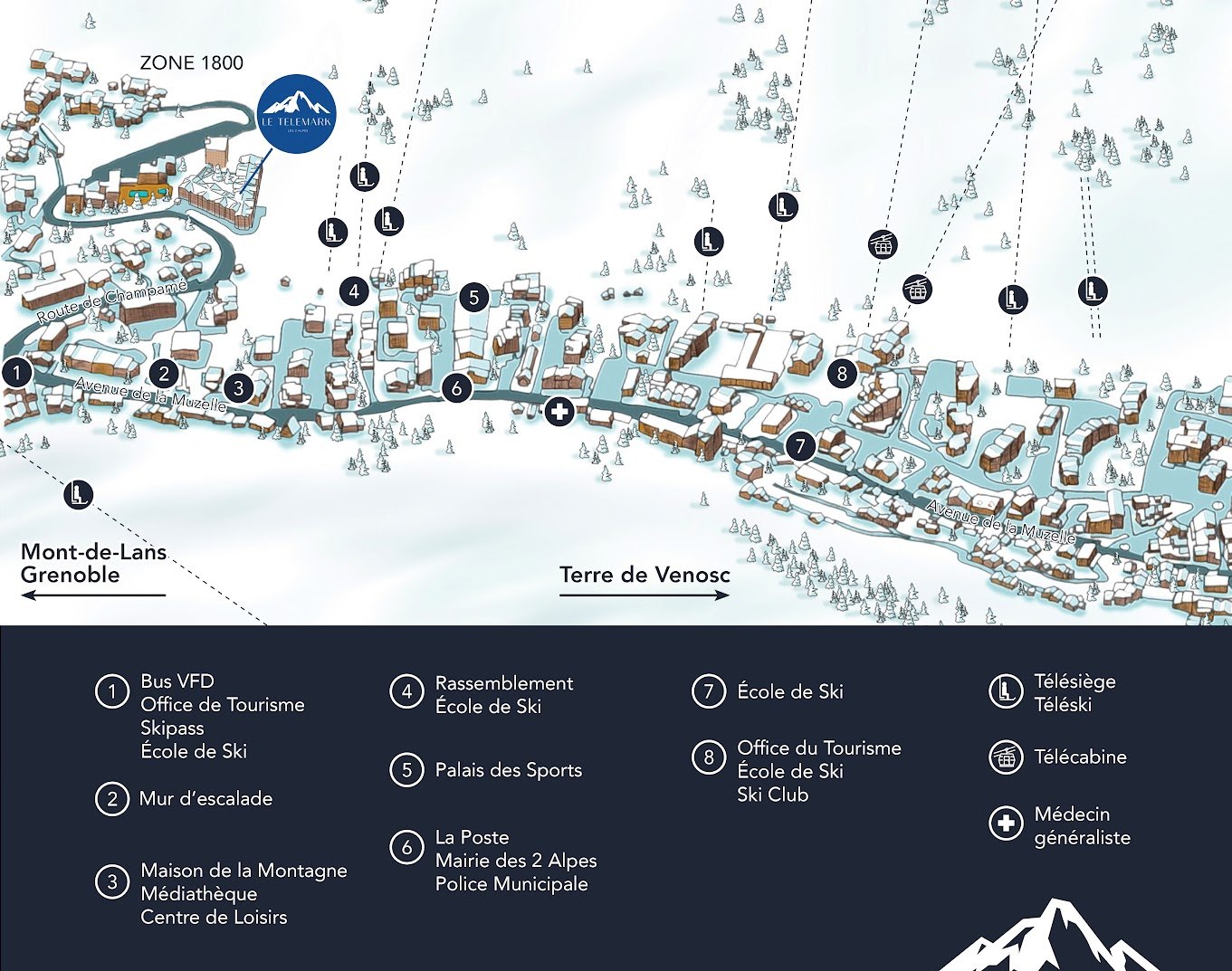 Les 2 Alpes montagne Appartements Neufs Le Télémark AIT